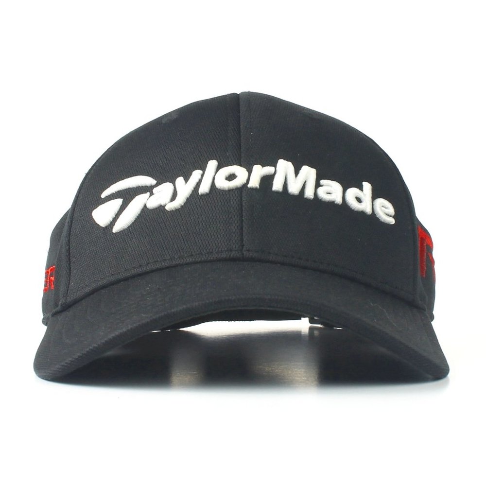 Taylor Made Aeroburner R15 Golf Strap Back Hat Cap Black/White/Red